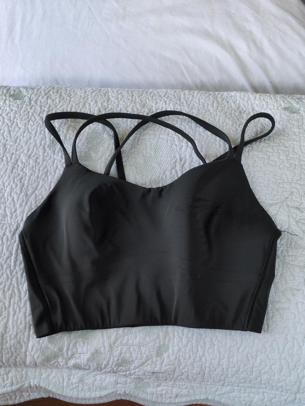 lululemon athletica Dark Green Multi-Strap Longline Sports Bra
